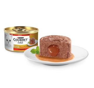 Gourmet Консервы для кошек Гурмэ Голд Нежная Начинка с говядиной, 85г