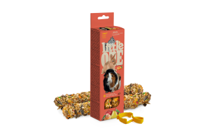 Little One Палочки для морских свинок, кроликов и шиншилл с фруктами, 2*60г