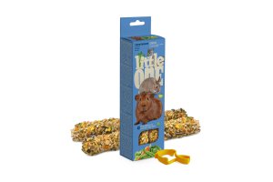 Little One Палочки для морских свинок, кроликов и шиншилл с овощами, 2*60г