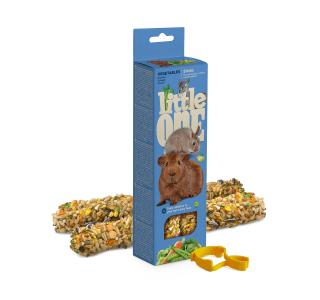 Little One Палочки для морских свинок, кроликов и шиншилл с овощами, 2*60г