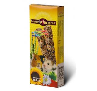 Верные Друзья Палочки для грызунов с овощами и фруктами, 2шт., 150г