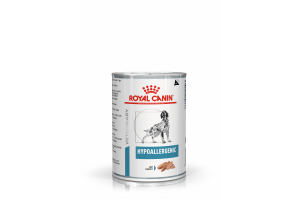 Royal Canin Hypoallergenic (паштет), Корм консервированный диетический для взрослых собак, применяемый при пищевой аллергии/ непереносимости - 400 гр