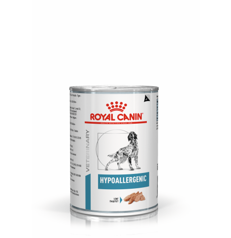 Royal Canin Hypoallergenic (паштет), Корм консервированный диетический для взрослых собак, применяемый при пищевой аллергии/ непереносимости - 400 гр