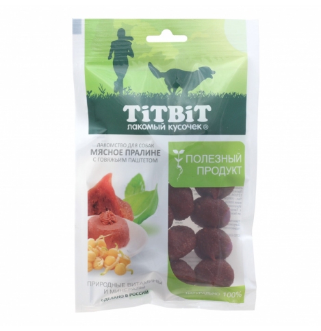 TiTBiT Мясное пралине с паштетом из говядины, 85г