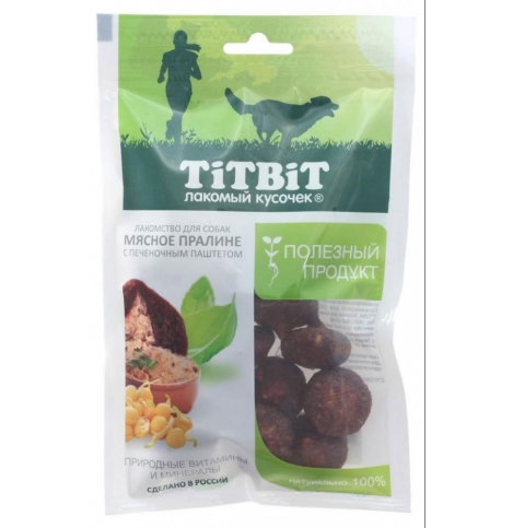 TiTBiT Мясное пралине с печеночным паштетом, 85г
