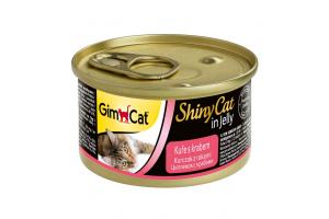 GimCat ShinyCat консервы для кошек из курицы с крабом 70 г