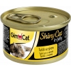 GIMCAT SHINYCAT консервы для кошек из тунца с сыром, 70г