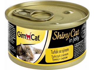 GIMCAT SHINYCAT консервы для кошек из тунца с сыром, 70г