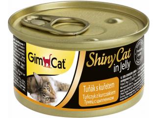 GIMCAT SHINYCAT консервы для кошек из тунца с цыпленком, 70 г