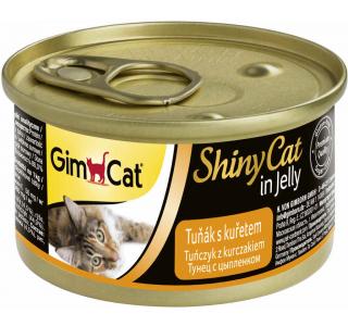GIMCAT SHINYCAT консервы для кошек из тунца с цыпленком, 70 г