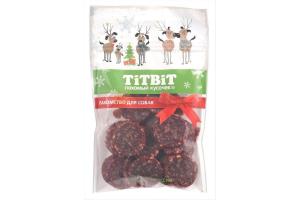 TiTBiT Нарезка Бергамо для собак (Новогодняя коллекция), 80 г