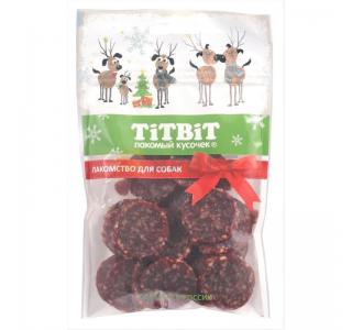 TiTBiT Нарезка Бергамо для собак (Новогодняя коллекция), 80 г