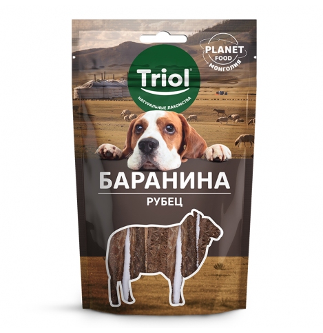 TRIOL Лакомство для собак PLANET FOOD "Рубец бараний", 30г