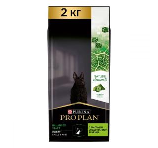 Pro Plan Nature Elements (Сухой корм для щенков мелких и карликовых пород) с высоким содержанием ягненка, 2кг