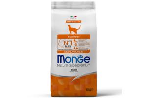 Monge Cat Monoprotein Sterilised Duck корм для стерилизованных кошек с уткой 1,5 кг