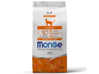 Monge Cat Monoprotein Sterilised Duck корм для стерилизованных кошек с уткой 1,5 кг