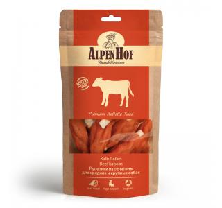 AlpenHof Рулетики из телятины для средних и крупных собак, 80г