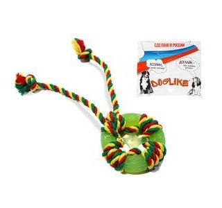 Игрушка DogLike Кольцо "Космос" с канатом и этикеткой D12-3898-GR