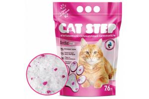 CAT STEP Arctic Pink Cиликагелевый наполнитель для кошачьего туалета, 7,6л