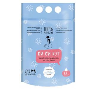 СиСиКэТ Наполнитель для кошачьего туалета (силикагелевый), 3,8 л