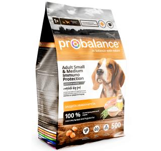 ProBalance Immuno Adult Small & Medium Сухой корм для взрослых собак малых и средних пород,500гр