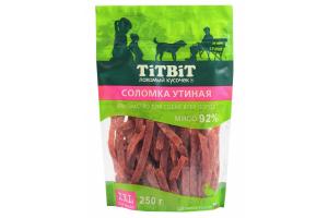TiTBiT Соломка утиная для собак всех пород 250 г - XXL
