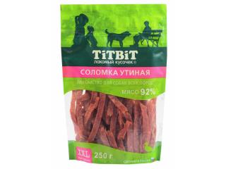 TiTBiT Соломка утиная для собак всех пород 250 г - XXL