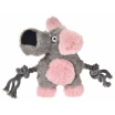 HomePet Игрушка для собак Собачка плюш с канатами с пищалкой, 22 х 16 см