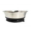 HOMEPET Premium 2,8 л миска для домашних животных металлическая на силиконовой подставке с присоской