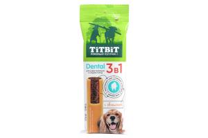 TiTBiT Профилактическое лакомство DENTAL 3в1 с облепихой для собак мелких и средних пород, 110 г