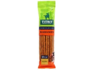 TiTBiT Колбаски Kabanos лакомство для собак с индейкой,120 г