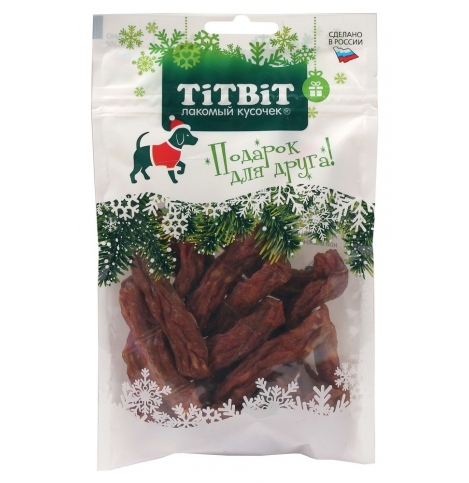 TiTBiT Колбаски Салямки для собак (Новогодняя коллекция), 70 г