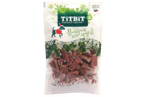 TiTBiT Колбаски телячьи для собак (Новогодняя коллекция), 80 г