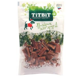 TiTBiT Колбаски телячьи для собак (Новогодняя коллекция), 80 г