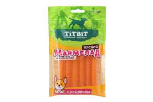 TiTBiT Мармелад мясной лакомство для собак с кроликом, 120 г