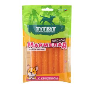 TiTBiT Мармелад мясной лакомство для собак с кроликом, 120 г