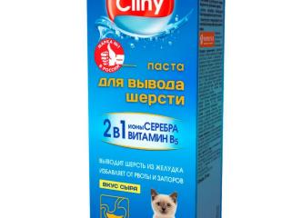 Cliny Паста для вывода шерсти (вкус сыра), 75 мл