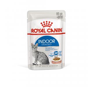 Royal Canin Sterilised INDOOR, влажный корм для стерилизованных кошек, в соусе, 85 г