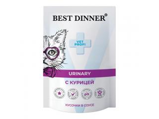 Best Dinner Exclusive Vet Profi Urinary Пауч для кошек, кусочки в соусе с курицей, 85 г