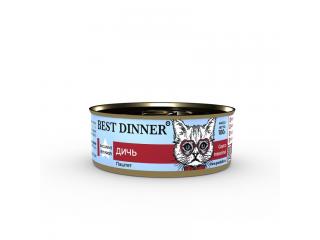 Best Dinner Gastro Intestinal Exclusive Vet Profi Консервированный корм для кошек, дичь, 100 г