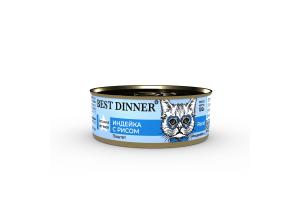 Best Dinner Exclusive Vet Profi Renal Консервированный корм для кошек, индейка с рисом, 100 г