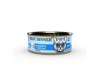 Best Dinner Exclusive Vet Profi Renal Консервированный корм для кошек, индейка с рисом, 100 г