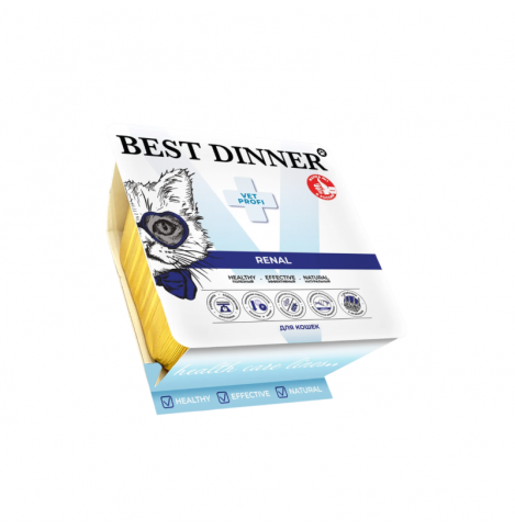 Best Dinner Vet Profi Renal Паштет для кошек с ягненком, 100 г