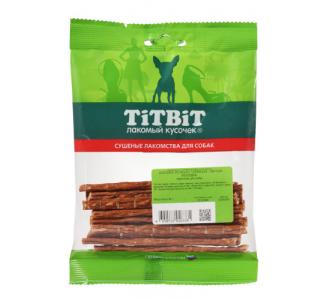 TiTBiT Лакомство для собак Соломка из кишок говяжьих - мягкая упаковка, 55 г
