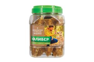 ОЛИВЕР Лакомство для собак Шашлычки с мясом индейки, 1 шт