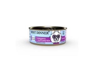 Best Dinner Urinary Exclusive Vet Profi Консервированный корм для собак с говядиной и картофелем, 100 г