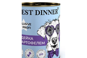 Best Dinner Exclusive Urinary Vet Profi Консервированный корм для собак, индейка с картофелем, 340 г