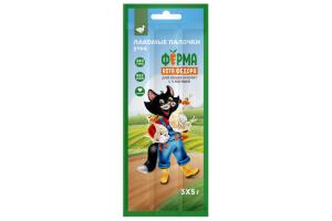 Ферма Кота Федора Лакомые палочки для кошек и котят из утки (1 шт), 5г