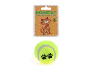 HOMECAT Игрушка для кошек Мяч теннисный, 6,3 см