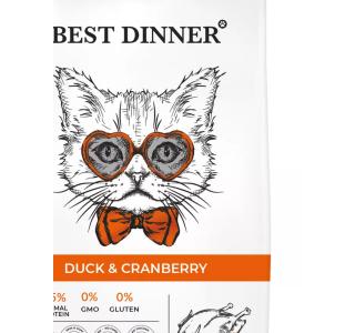 Best Dinner Adult Cat Duck & Cranberry Сухой корм для кошек, утка и клюква, 400г